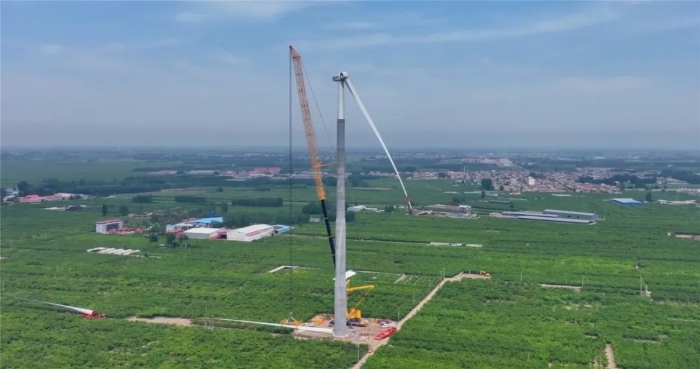 “全球第一吊”再臨燕趙！166米，XCA4000助力華北綠電