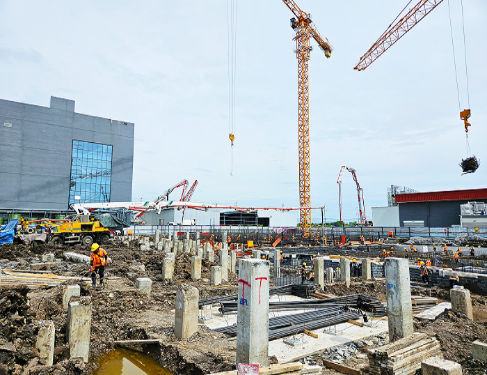 徐工泵車助建泰國工程