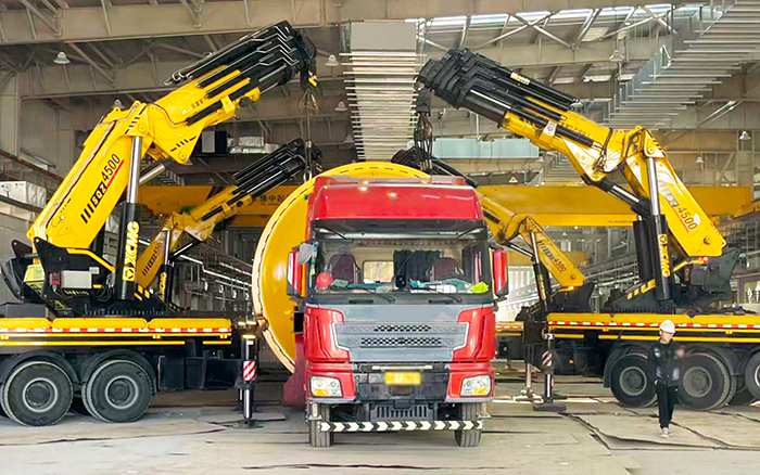 四臂聯(lián)動破局！徐工 SQZ4500C 低矮廠房 “扛鼎” 160t